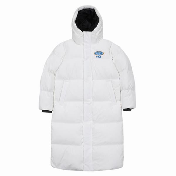 Fila Long Men's Down Jackets - White,NZ 140-17429